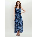 【送料無料】 ジーナバッコーニ レディース ワンピース トップス Alaura Long Printed Sleeveless Dress NAVY MULTI