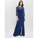 【送料無料】 ジーナバッコーニ レディース ワンピース トップス Sonia Maxi Knot Front Sweetheart Dress NAVY