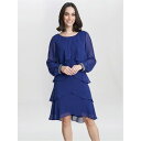 【送料無料】 ジーナバッコーニ レディース ワンピース トップス Sakura Long Sleeved Tiered Dress IRIS