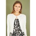【送料無料】 ユミキム レディース ニット・セーター カーディガン アウター Ivory Diamante Button Cropped Cardigan Iv...