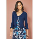 【送料無料】 ユミキム レディース ニット・セーター カーディガン アウター Navy Tie Up Ribbed Cardigan Navy