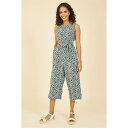 【送料無料】 メラロンドン レディース ワンピース トップス Green Daisy Floral Print Jumpsuit Green(4)