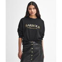【送料無料】 バブアー レディース パーカー・スウェット アウター Laia Logo Sweatshirt Black