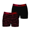 【送料無料】 ロンズデール メンズ ボクサーパンツ アンダーウェア 2 Pack Boxers Mens Red Camo