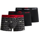 【送料無料】 フューゴ メンズ ボクサーパンツ アンダーウェア 3 Pack Boxer Shorts AOP/Blk/Blk 980