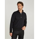 【送料無料】 カルバンクライン メンズ パーカー・スウェット アウター NANO LOGO Q-ZIP SWEATSHIRT Ck Black