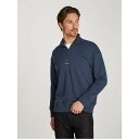 【送料無料】 カルバンクライン メンズ パーカー・スウェット アウター NANO LOGO Q-ZIP SWEATSHIRT Ink