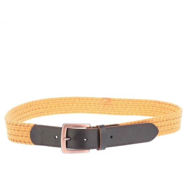 【送料無料】 テッドベーカー メンズ ベルト アクセサリー Galan Leather Woven Belt Mustard