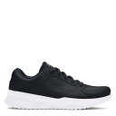 【送料無料】 アンダーアーマー メンズ スニーカー シューズ Edge LTHR Black/White(4)