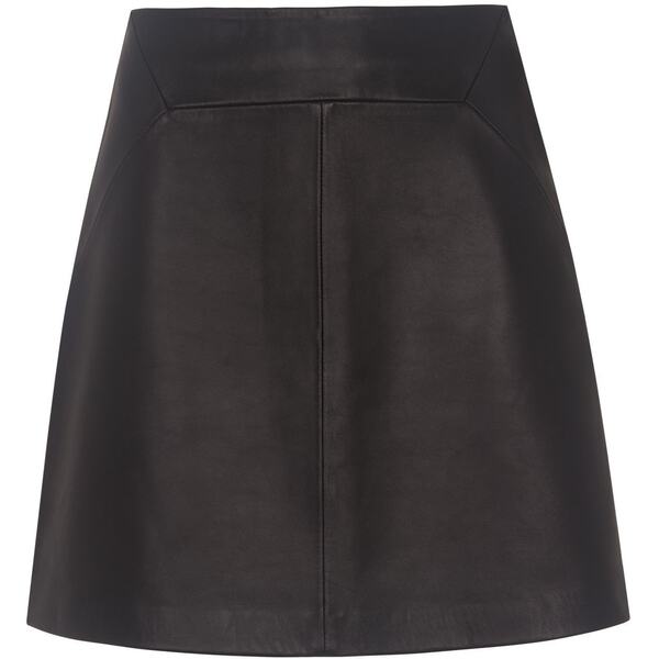 ホイッスルズ レディース ボトムス スカート A ライン レザー Whistles Leather A Line Skirt Black ブ..