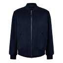 【送料無料】 ブリオーニ メンズ ジャケット・ブルゾン アウター Brioni Wool Bomber J Sn44 Midnight Blue