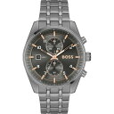 【送料無料】 ボス メンズ 腕時計 アクセサリー Gents BOSS Skytraveller Chronograph Watch Grey/Silver(2)