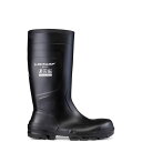 【送料無料】 ダンロップ メンズ ブーツ・レインブーツ シューズ Work-It Full Safety Wellington Black