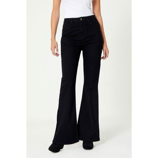 【送料無料】 ビー ユー レディース デニムパンツ ジーンズ ボトムス Eva Flare Jean Black 【送料無料】 ビー ユー レディース デニムパンツ ジーンズ ボトムス Eva Flare Jean Black