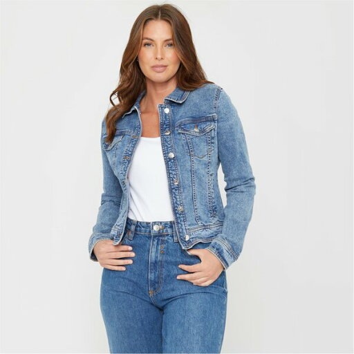 【送料無料】 ビー ユー レディース ジャケット・ブルゾン アウター Denim Jacket Denim Blue 【送料無料】 ビー ユー レディース ジャケット・ブルゾン アウター Denim Jacket Denim Blue