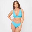 【送料無料】 ビー ユー レディース トップのみ 水着 Textured Triangle Bikini Top Aqua