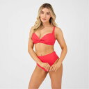 【送料無料】 ビー ユー レディース トップのみ 水着 Padded Plunge Bikini Top Red