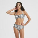 【送料無料】 ビー ユー レディース ボトムスのみ 水着 High Waist Ruched Front Bikini Bottom Animal