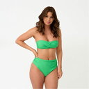 【送料無料】 ビー ユー レディース トップのみ 水着 Bandeau Bikini Top Green