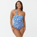 【送料無料】 ビー ユー レディース 上下セット 水着 One Shoulder Swimsuit BLUE