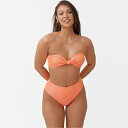 【送料無料】 ビー ユー レディース トップのみ 水着 Textured Bikini Top CORAL