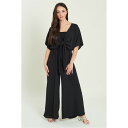 【送料無料】 ビー ユー レディース ワンピース トップス 2 Piece Bandeau Jumpsuit and Cardi Set Black