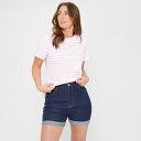【送料無料】 ビー ユー レディース ハーフパンツ・ショーツ ボトムス Denim Short Dark Wash