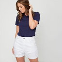 【送料無料】 ビー ユー レディース ハーフパンツ・ショーツ ボトムス Denim Short White