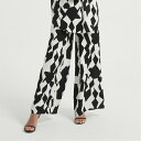 【送料無料】 ビー ユー レディース カジュアルパンツ ボトムス Printed Trouser Mono Print