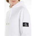 【送料無料】 カルバンクライン メンズ パーカー・スウェット アウター Badge Hoodie Bright White