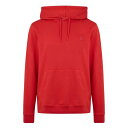 【送料無料】 ボス メンズ パーカー・スウェット アウター Wetalk Logo Patch Hoodie Medium Red 611