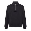 【送料無料】 ジャック ウィルス メンズ パーカー・スウェット アウター Slouch quarter Zip Sn51 Washed Black