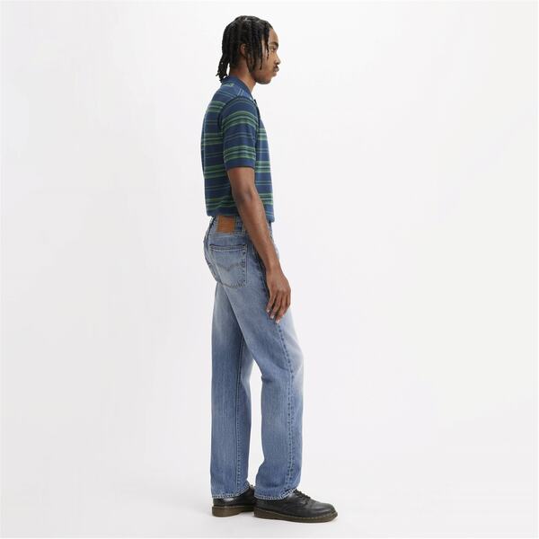 【送料無料】 リーバイス メンズ デニムパンツ ボトムス Levis 555 Relaxed Straight Welcome T Indigo Champion