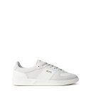 【送料無料】 ボス メンズ スニーカー シューズ Boss Brandon Tennis Style Trainer Open White 131