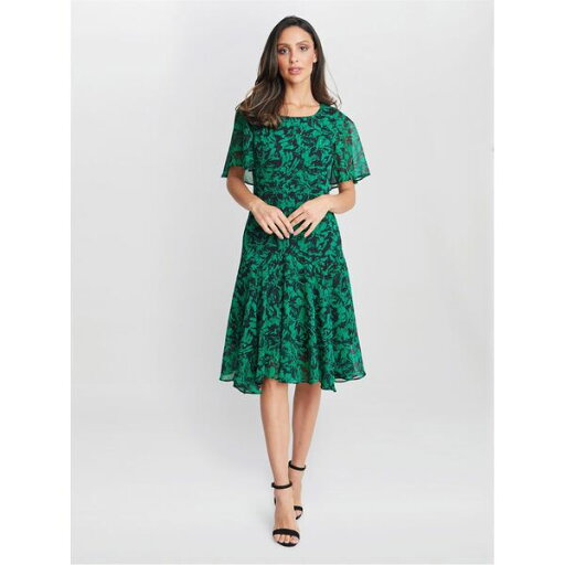 【送料無料】 ジーナバッコーニ レディース ワンピース トップス Annette Chiffon Dress GOLD / BLACK 【送料無料】 ジーナバッコーニ レディース ワンピース トップス Annette Chiffon Dress GOLD / BLACK
