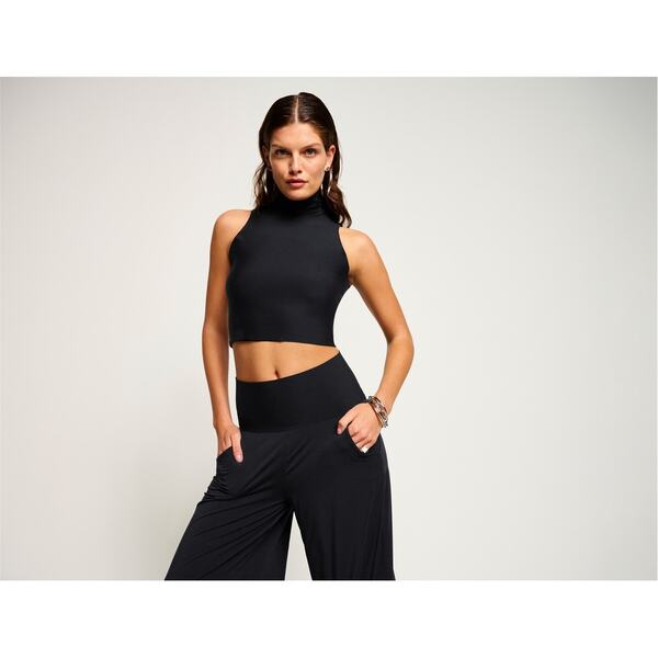 【送料無料】 コマンドー レディース シャツ トップス Commando Slvl Cr Tnc Ld99 Black