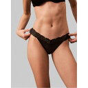 【送料無料】 カルバンクライン レディース パンツ アンダーウェア THONG Black