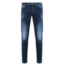 【送料無料】 リプレイ メンズ デニムパンツ ジーンズ ボトムス Hyperflex Anbass Slim Jeans Dark Blue 007