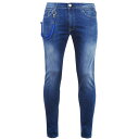 【送料無料】 リプレイ メンズ デニムパンツ ジーンズ ボトムス Titanium Stretch Slim Fit Jeans Medium Blue 009