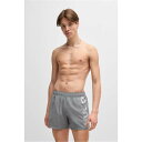 【送料無料】 フューゴ メンズ ハーフパンツ・ショーツ 水着 Hugo Boss Abas Swim Shorts Medium Grey 034