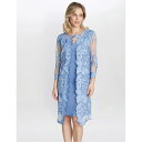 【送料無料】 ジーナバッコーニ レディース ワンピース トップス Savoy Embroidered Lace Mock Jacket HYDRANGEA