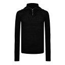 【送料無料】 ジル・サンダー メンズ パーカー・スウェット アウター JSr LS quarter Zip Sn44 Black