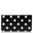 【送料無料】 コムデギャルソン レディース 財布 アクセサリー Polka Dot Zip Purse Black/White