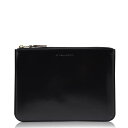 【送料無料】 コムデギャルソン レディース 財布 アクセサリー Mirrored Cow Hide Pouch Black
