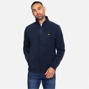 【送料無料】 スリードベア メンズ パーカー・スウェット アウター Quarter Zip Fleece Sweatshirt Navy
