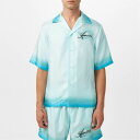 【送料無料】 アミリ メンズ シャツ トップス Resort Club Bowling Shirt Cerulean