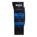 【送料無料】 ボス メンズ 靴下 アンダーウェア Boss 3p Rs Fine Rib Cc 10263592 01 Navy 401