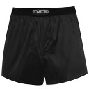 【送料無料】 トム・フォード メンズ ボクサーパンツ アンダーウェア Silk Boxers Black 002