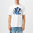 【送料無料】 アミリ メンズ Tシャツ トップス Poison Tee White/Blue