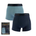 【送料無料】 テッドベーカー メンズ ボクサーパンツ アンダーウェア 2 Pack of Modal Trunks blue navy
